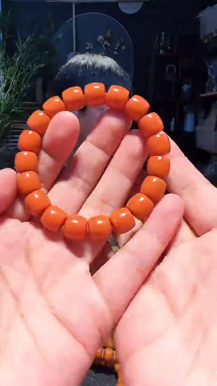 【闪购商品】南红玛瑙手串未镶嵌11+精挑柿子黄