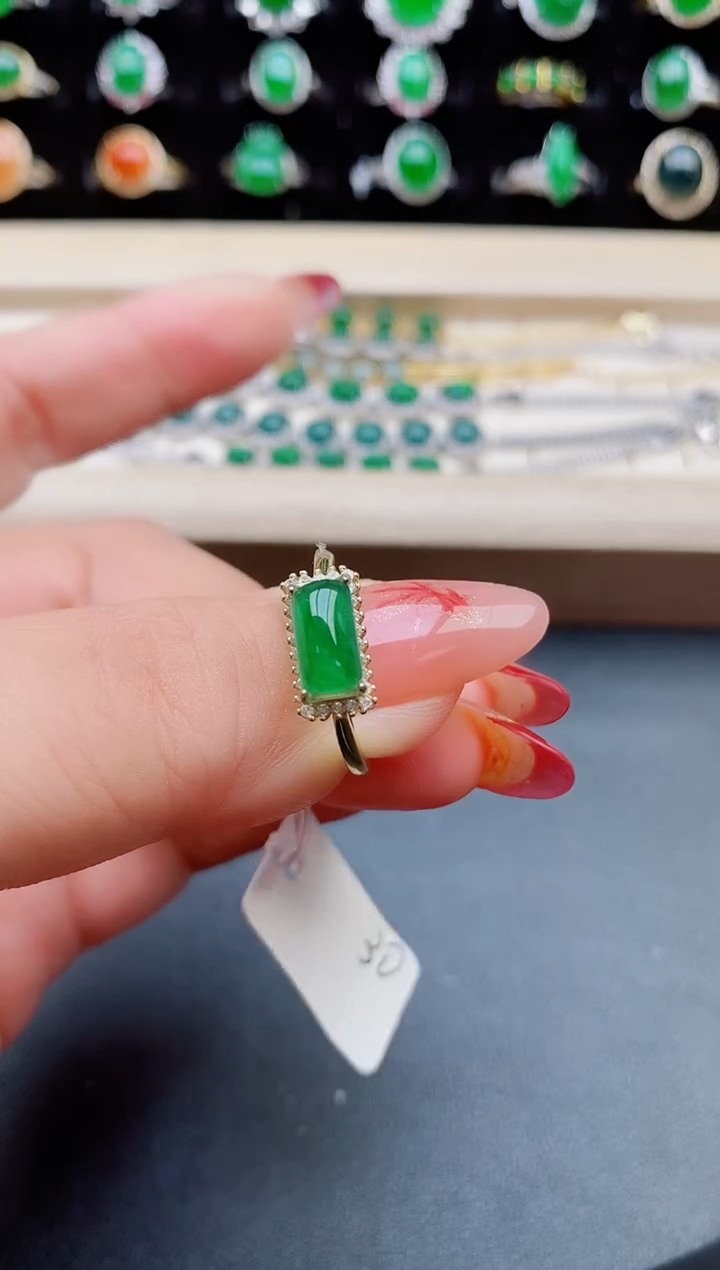 【闪购商品】翡翠戒指银S925镶嵌321321