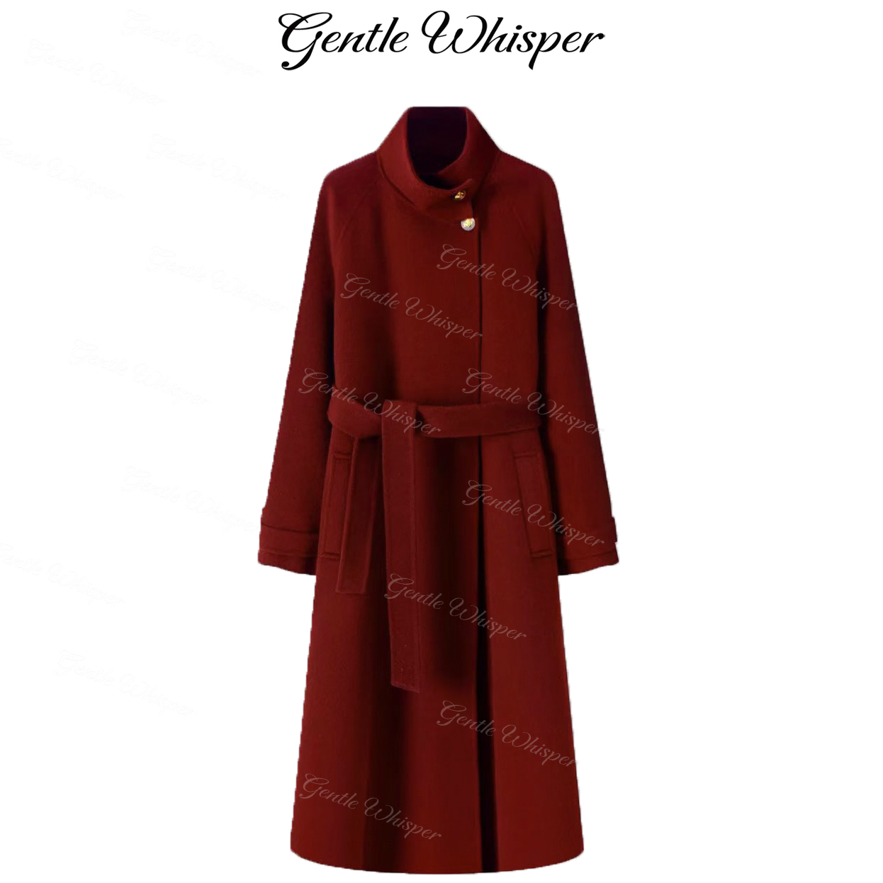 Gentle Whisper威世勃初剪羊毛双面毛呢人生大衣女装