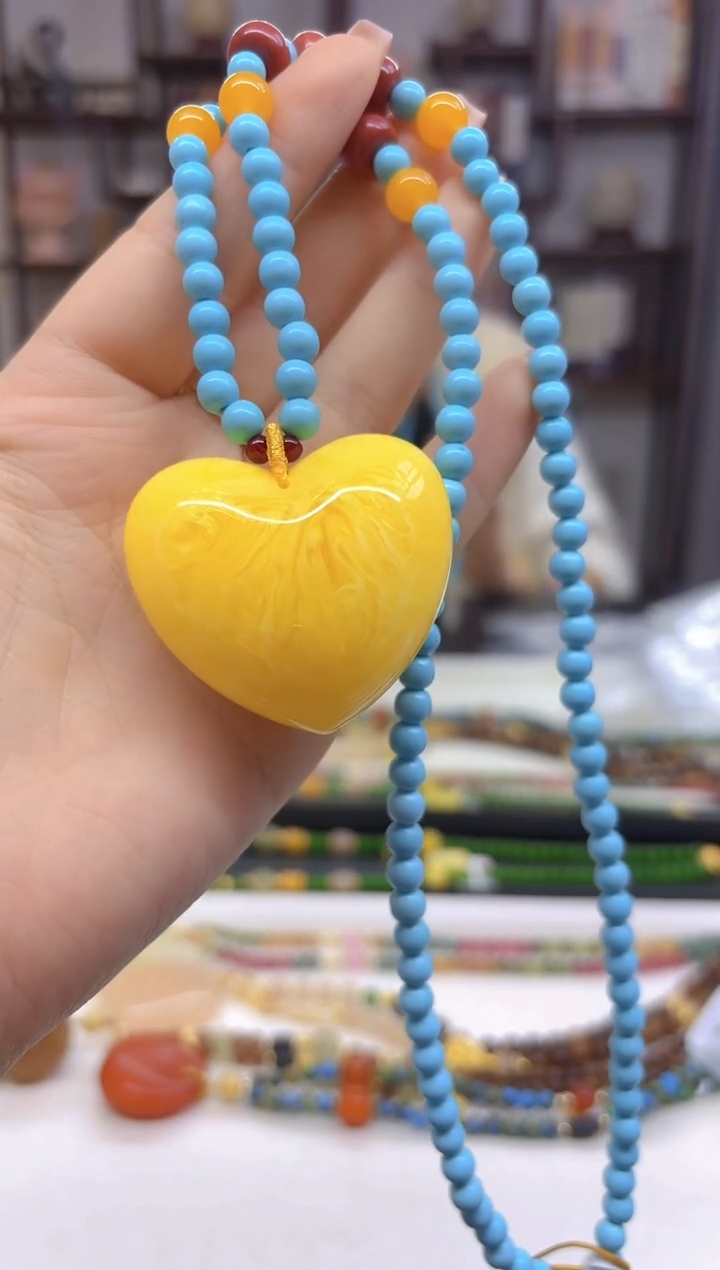 【闪购商品】蜜蜡毛衣链未镶嵌M618