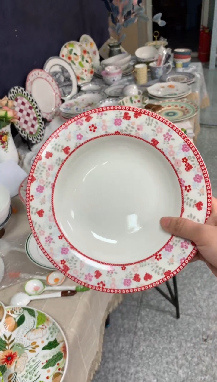 【闪购商品】瓷片陶瓷原单CC619餐具1个汤盘