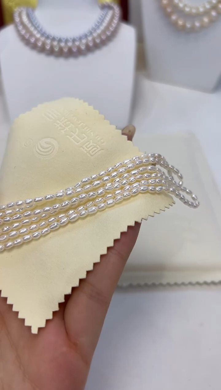 淡水珍珠银S925镶嵌颈饰白keshi多样性发一件