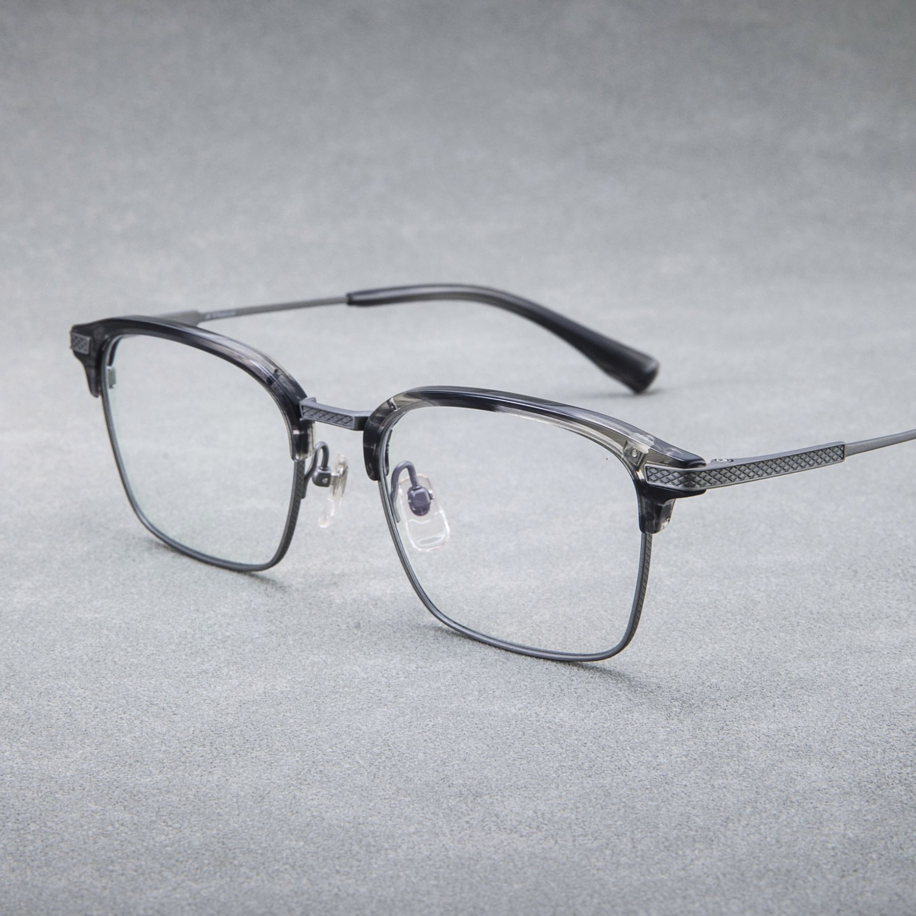 【幻影586】大脸款   复古全框 钛镜架 高度数可选 弹性好不夹脸