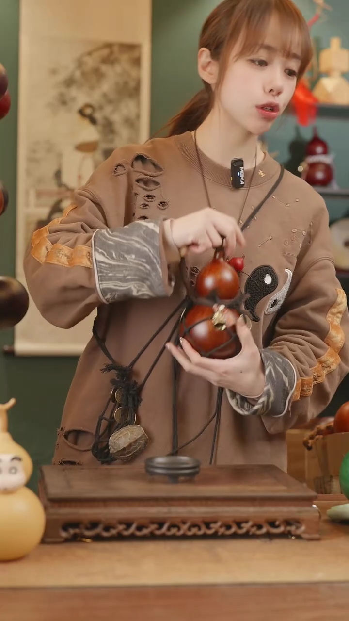 【闪购商品】221号精品天然大漆工艺防渗内胆酒葫芦~