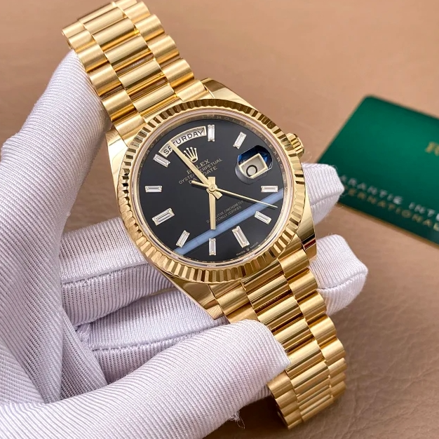 95新 Rolex/劳力士 礼尚往来24年228238黑玛瑙男表2F67P