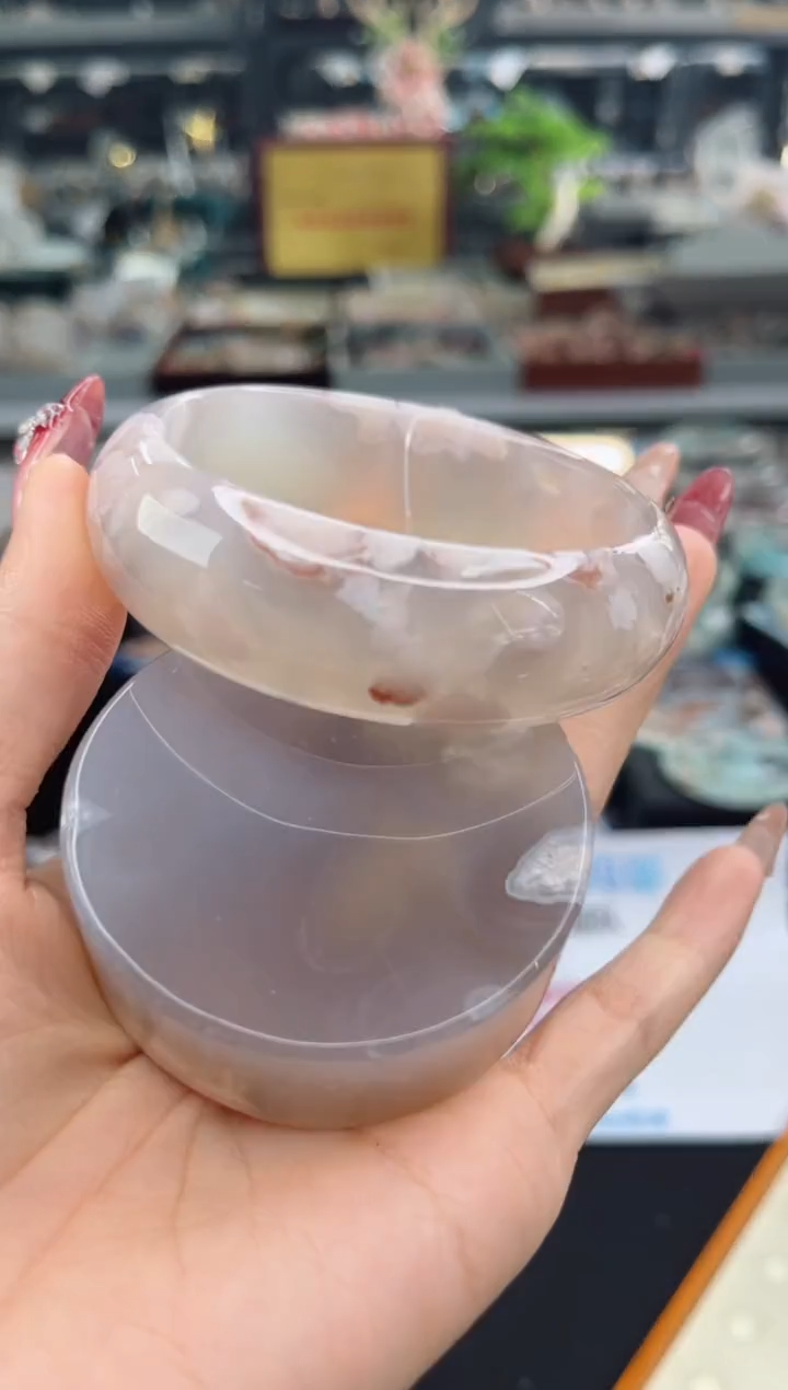 【闪购商品】石英质玉手镯未镶嵌60圈口（赠品镯心）3681234