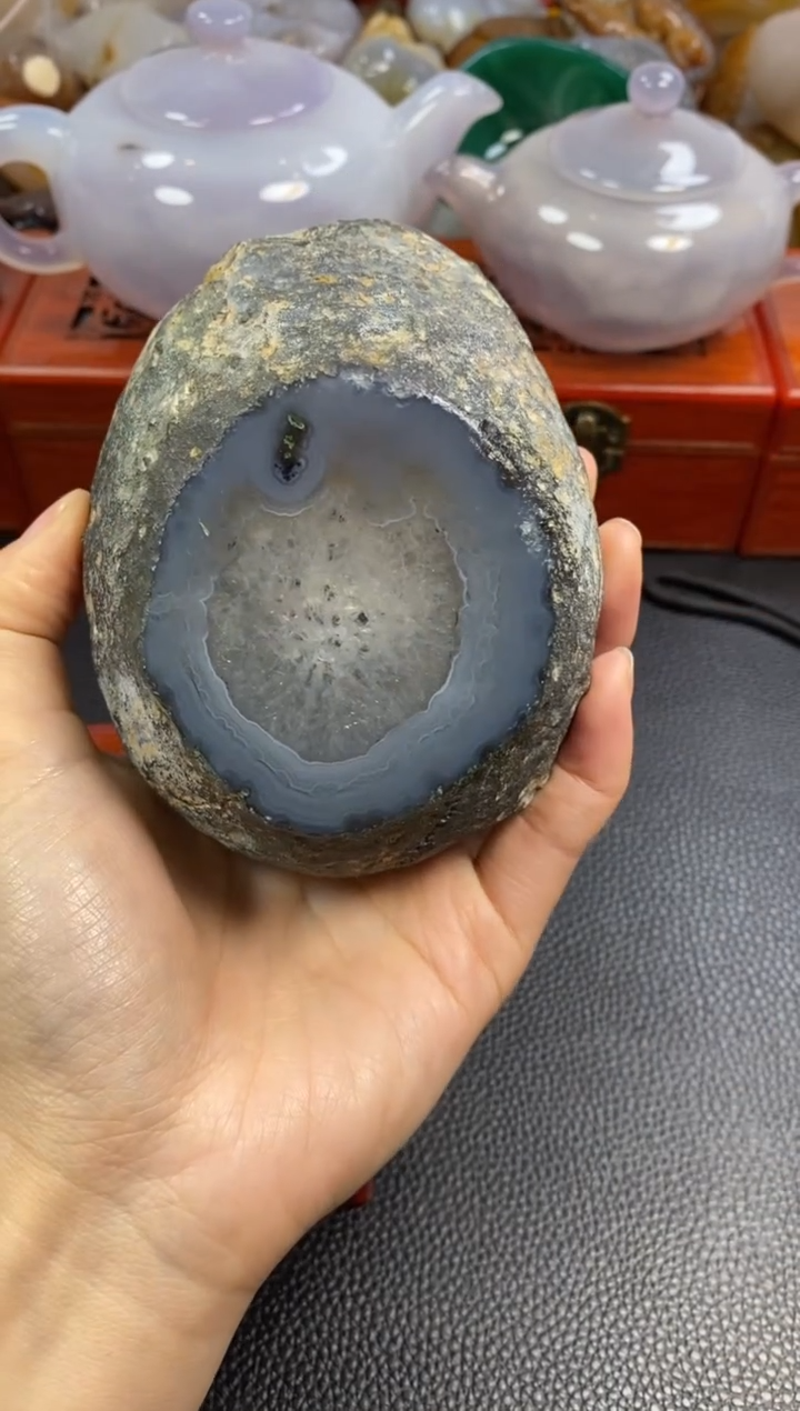 未镶嵌摆件玛瑙/玉髓风**起1
