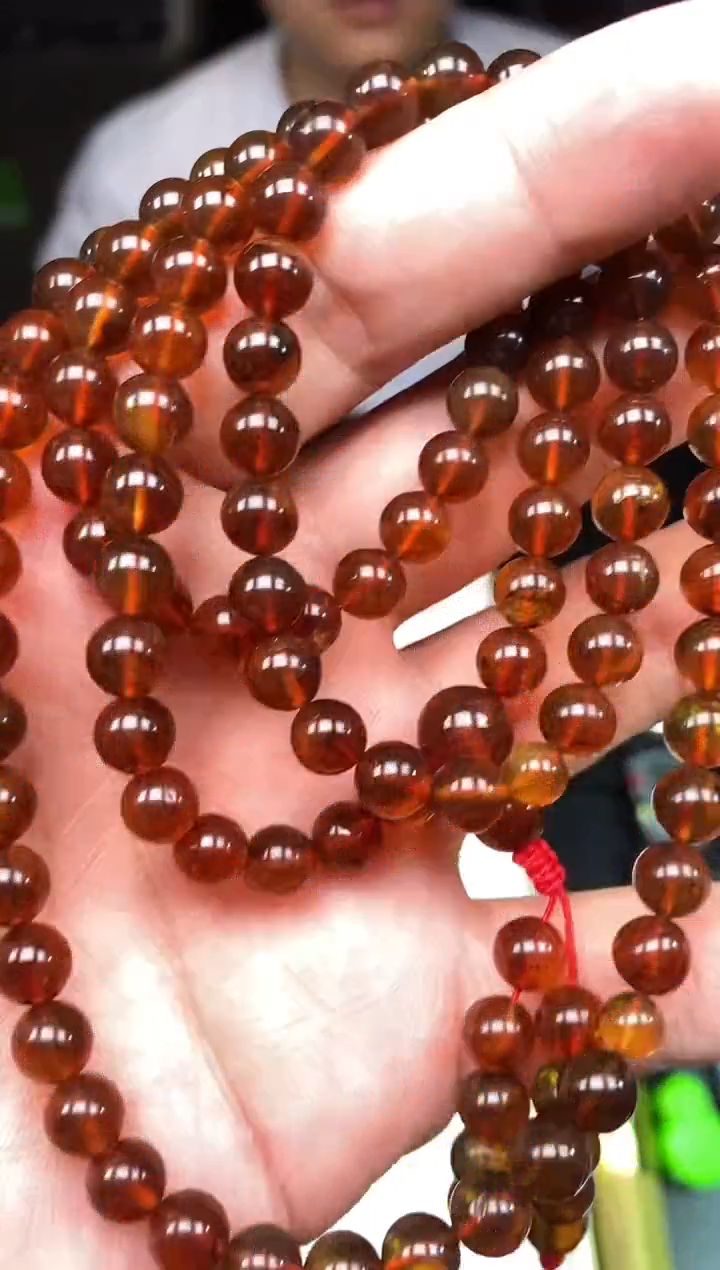 未镶嵌琥珀手串卡6+ 紫罗蓝珠链多样性发其一