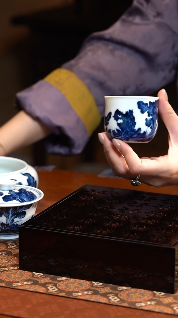 【闪购商品】L雨后湛蓝系列天地合气百财杯