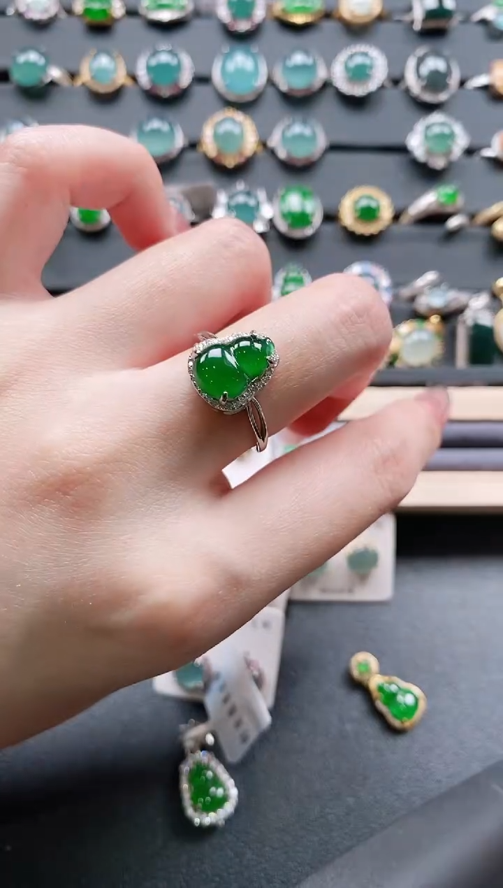 【闪购商品】翡翠戒指银S925镶嵌11111111