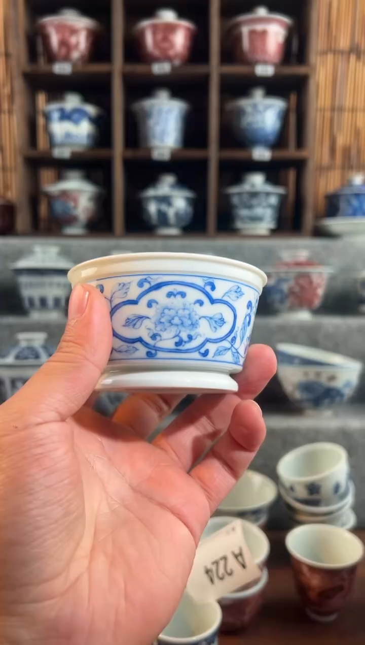 【闪购商品】a225 天禄言瓷2缠枝莲杯子