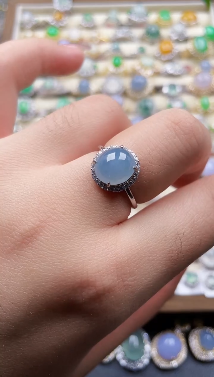 银S925镶嵌戒指翡翠54