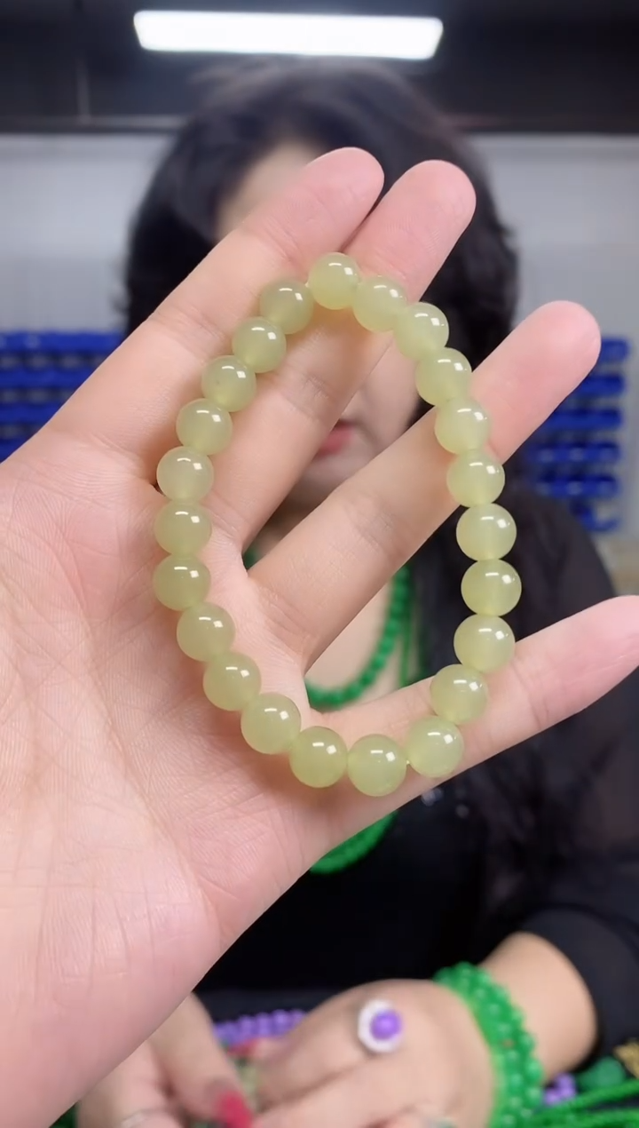 手串未镶嵌和田玉闪购链接 多样性发其一颜色微差