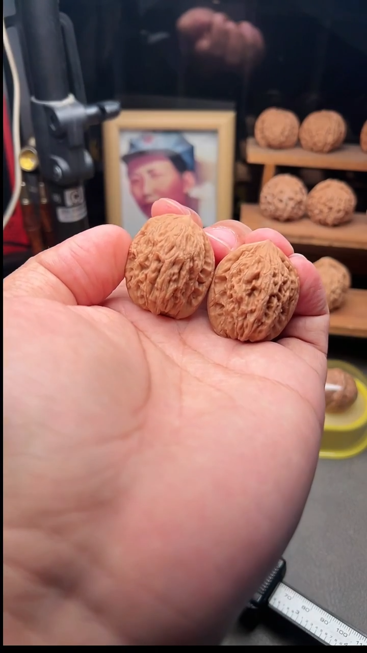 吊坠文玩核桃虎头32