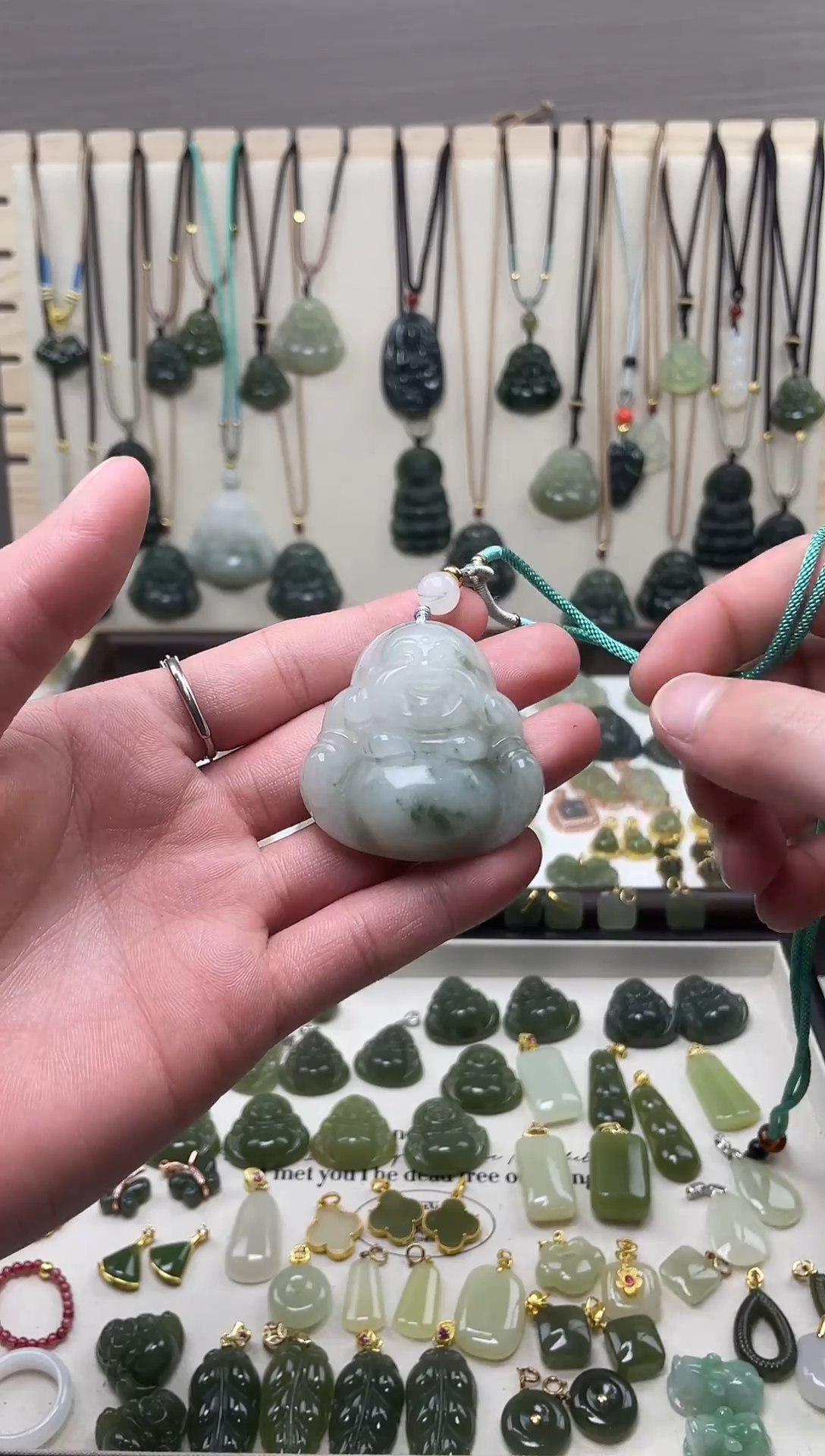 吊坠(不含链)未镶嵌石英质玉天山翠