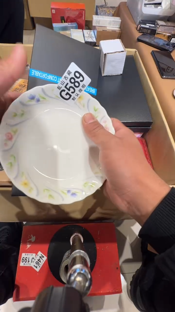 瓷片柳**飞乱山瓷片G589