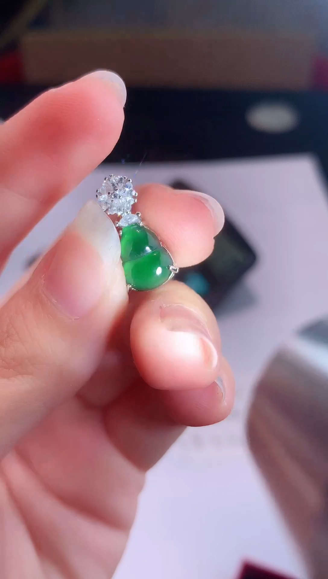 颈饰未镶嵌翡翠0芹0翡翠珠宝713