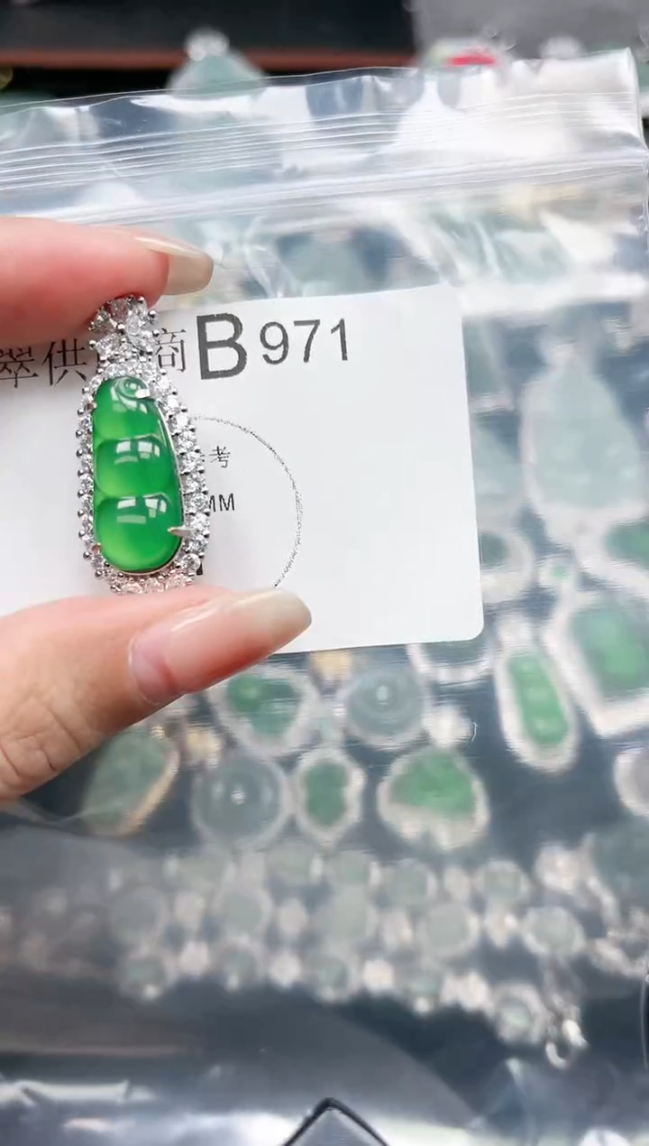 【闪购商品】翡翠颈饰未镶嵌赠皮绳971