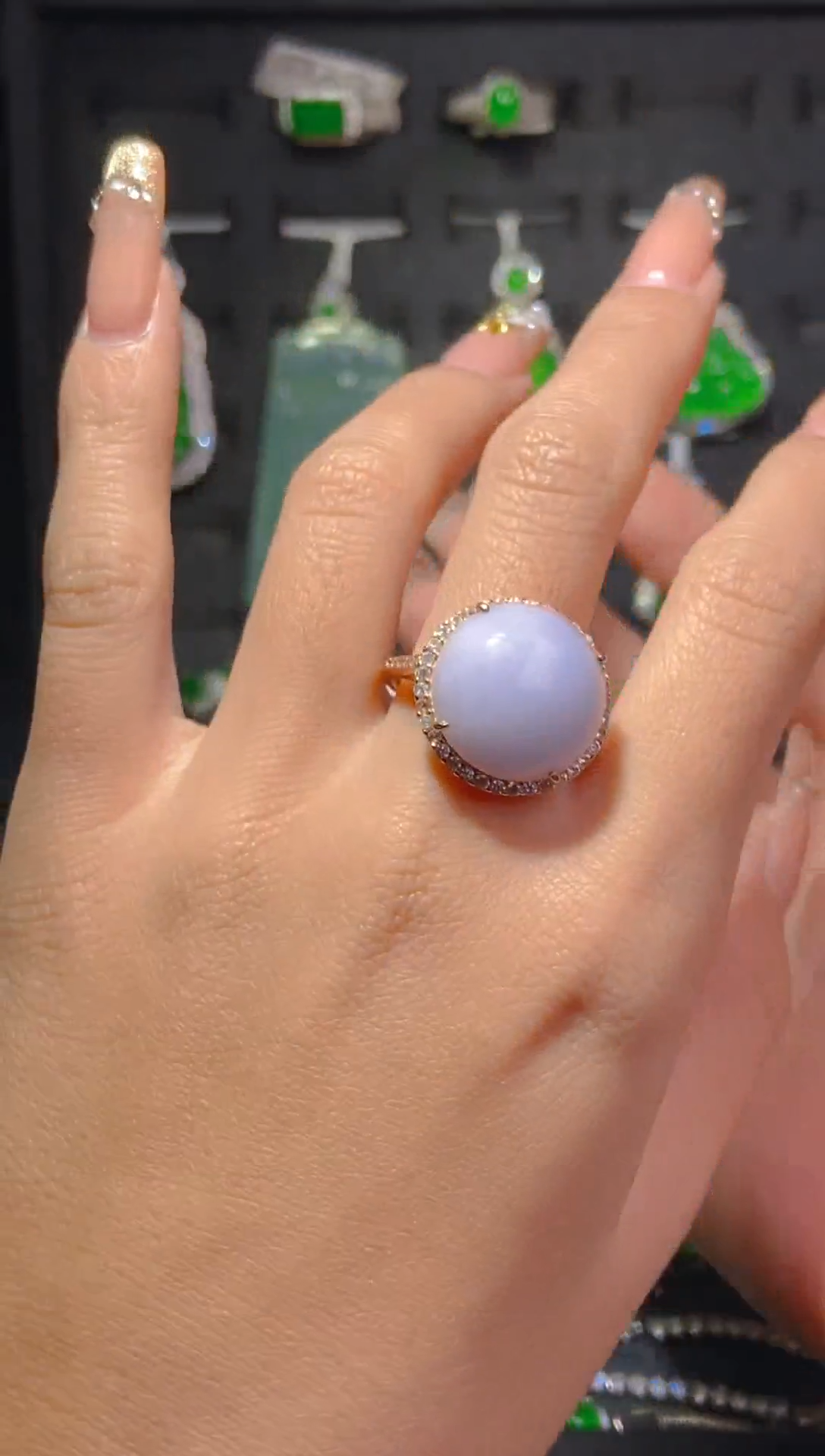 【闪购商品】翡翠戒指未镶嵌天然翡翠A货109