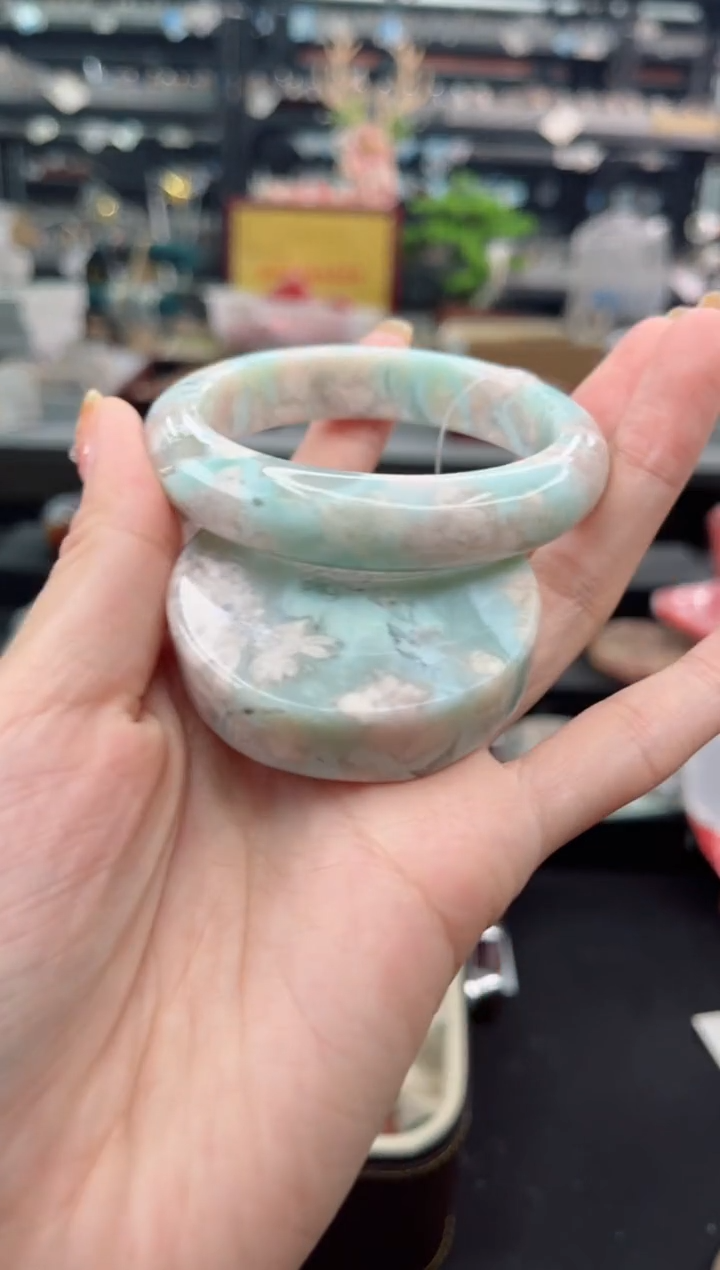 【闪购商品】石英质玉手镯未镶嵌53圈口（赠品镯心）3S9009