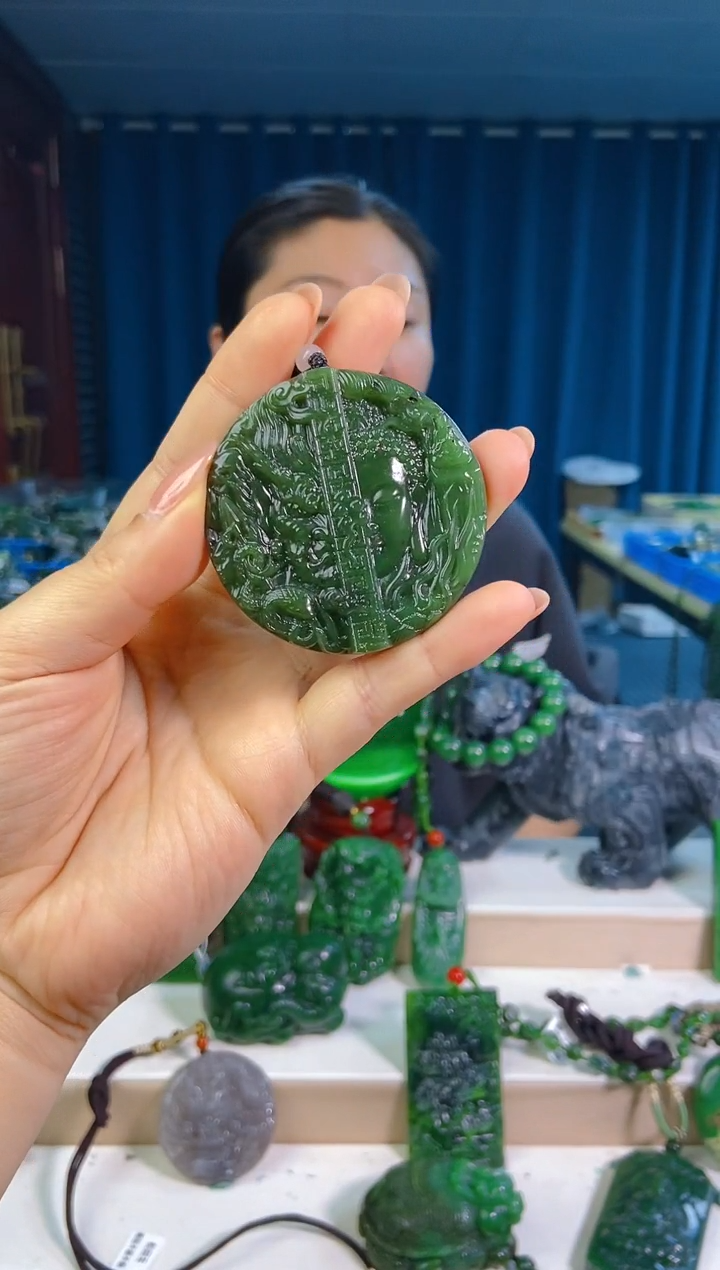 和田玉未镶嵌挂件1