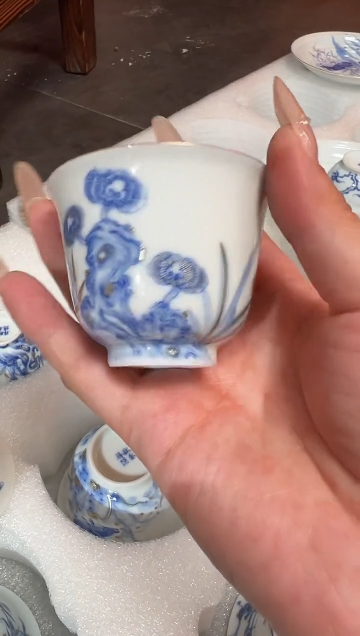 瓷片景德镇瓷器茶器茶杯