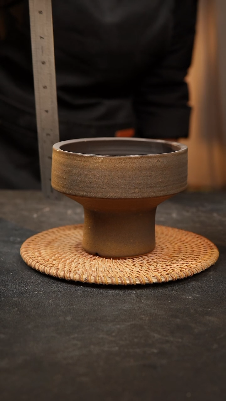 【闪购商品】瓷片泥泥手工花盆口12高11
