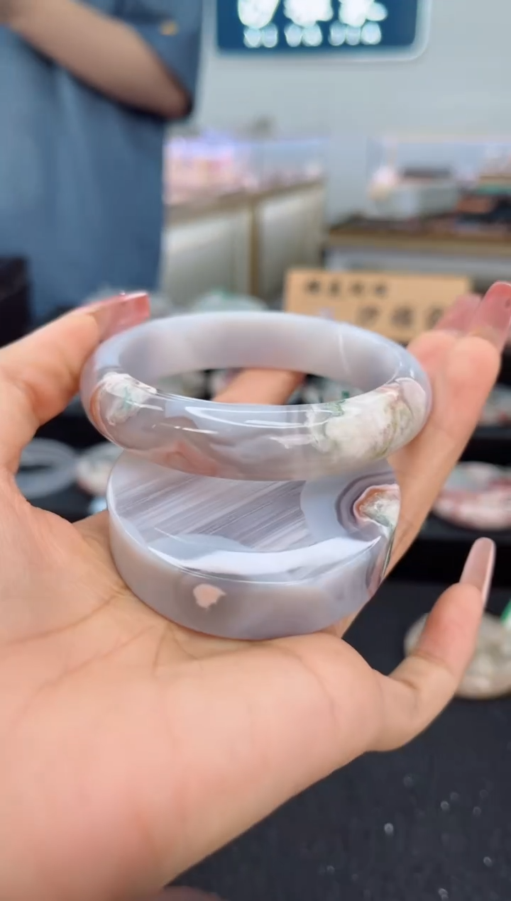 石英质玉手镯未镶嵌60圈口（赠品镯心）3741225