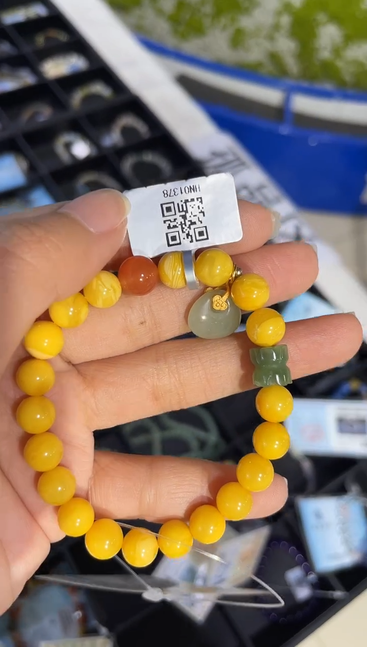 【闪购商品】蜜蜡裸石未镶嵌手串