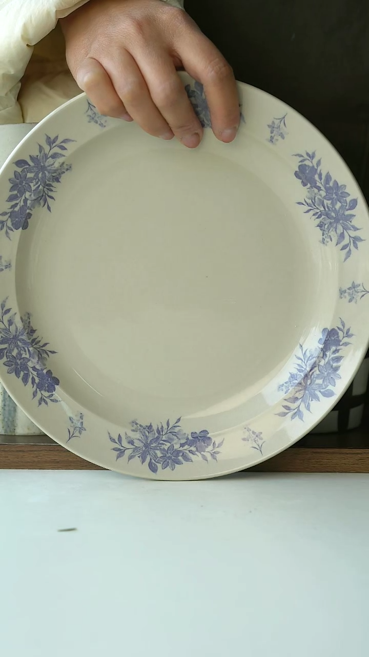 【闪购商品】陶瓷中古复刻紫罗兰23cm@4-2@