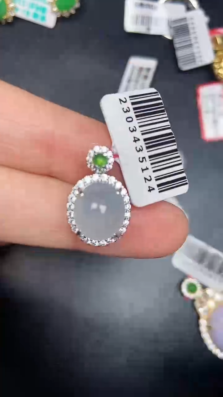 银S925镶嵌戒指翡翠4444