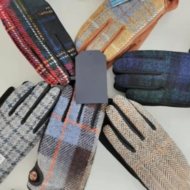 英国咩咩毛麂皮绒手套 我我09