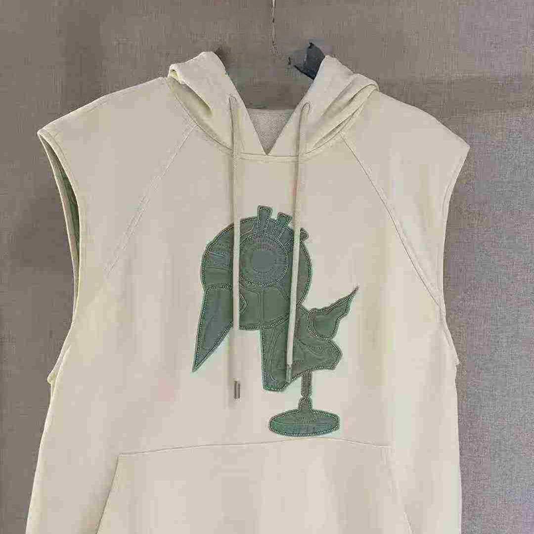 不支持退换/无袖四季通用连帽刺绣卫衣/5300881