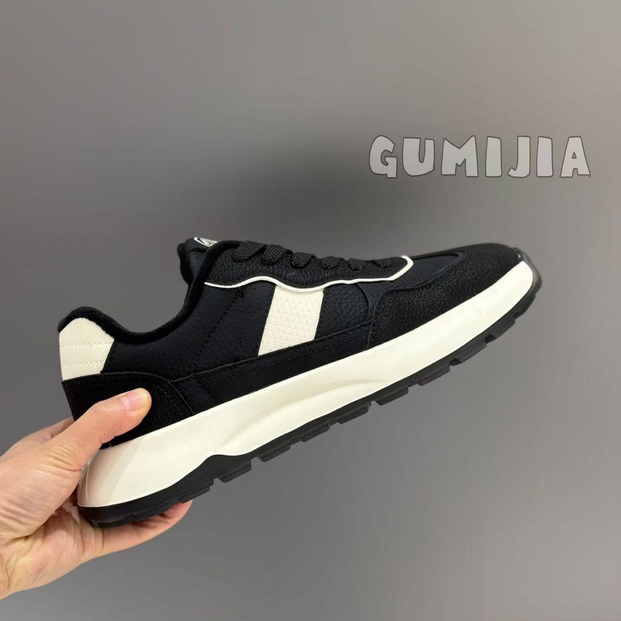 Gumijia/古米茄新款加绒撞色百搭休闲舒适时尚冬季休闲鞋HA5192