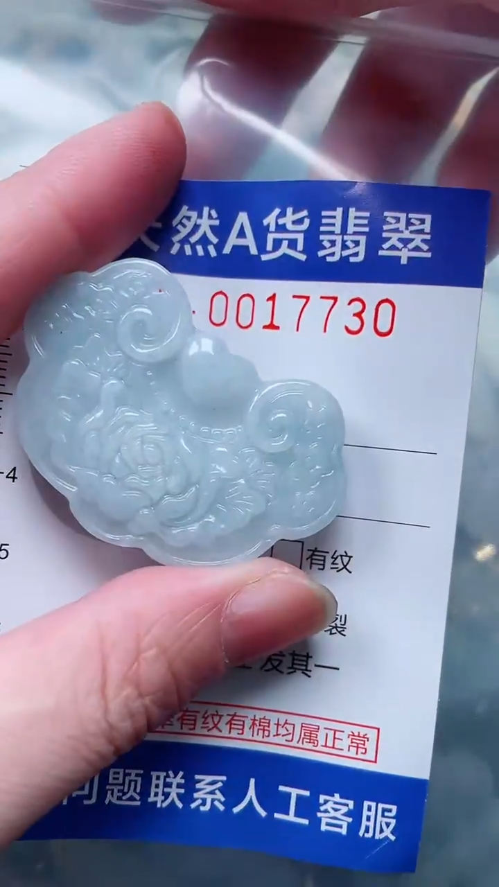 翡翠未镶嵌吊坠(不含链)1