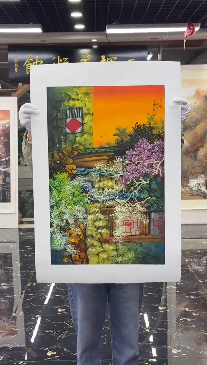 国画国画绘画山水花鸟