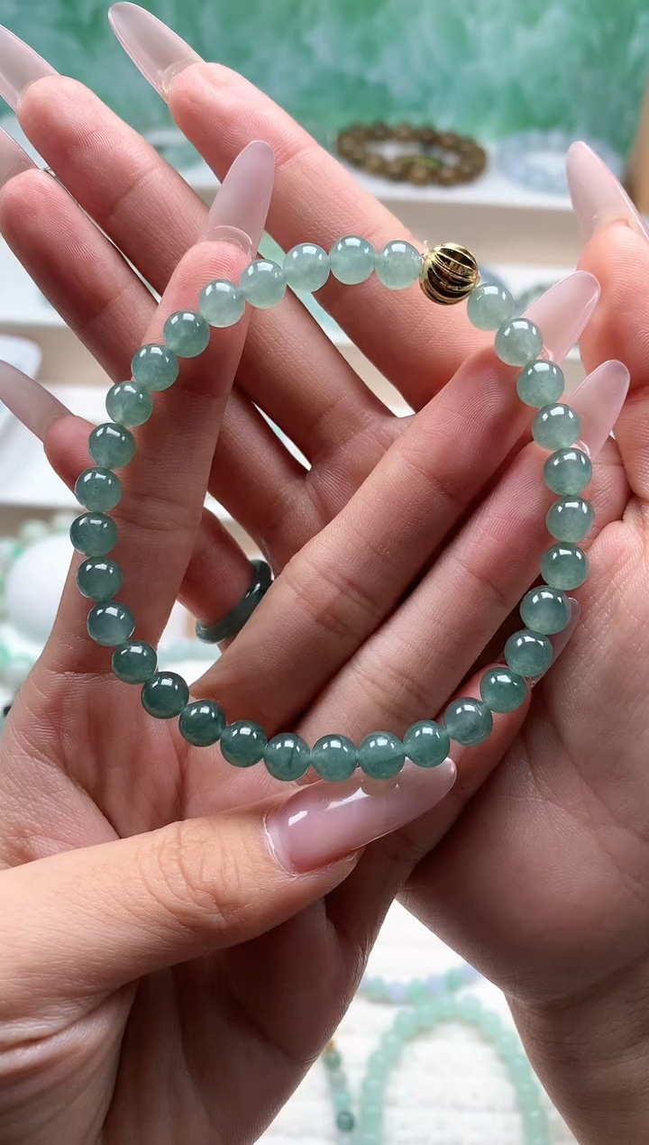 未镶嵌手链翡翠6.4