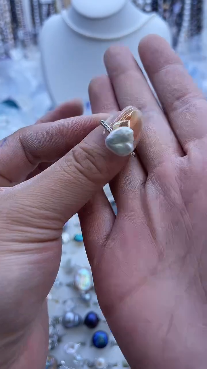 【闪购商品】淡水珍珠戒指未镶嵌964