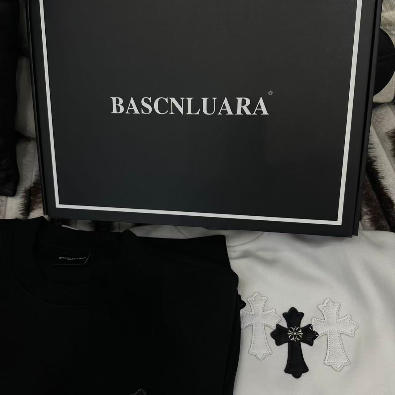 【8号链接-】新款卫衣长袖男士宽松圆领版设计师8813