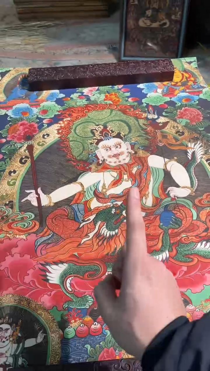 卷轴画曦曦的唐卡tk160