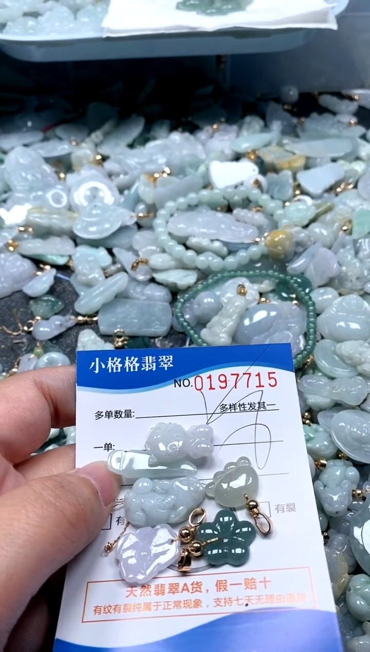 【闪购商品】翡翠颈饰未镶嵌闪购商品0197715