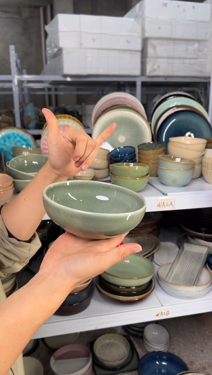陶瓷外贸尾货瑕疵满20包邮X6米饭碗N1D