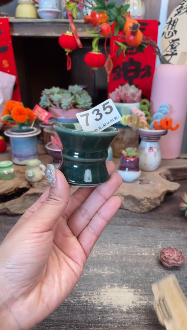 【闪购商品】摆件735小芳花盆直播编号