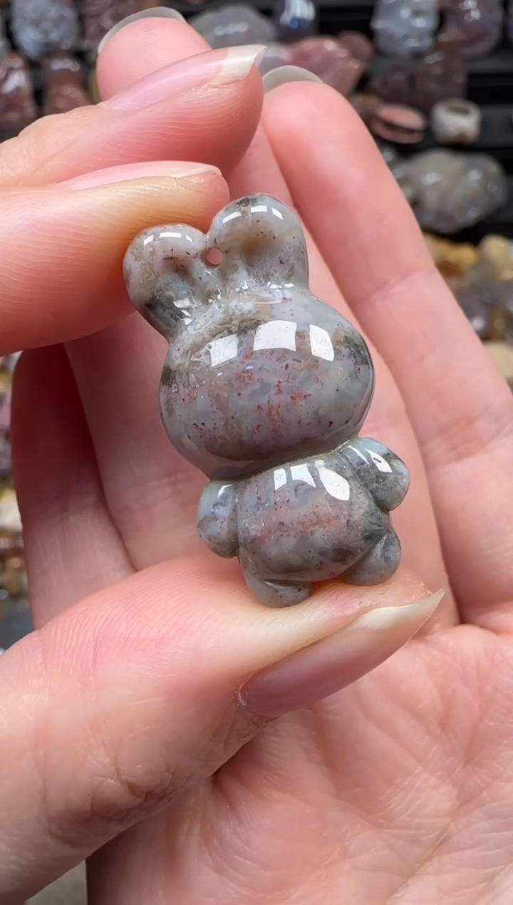 颈饰未镶嵌硅化珊瑚（珊瑚玉）764