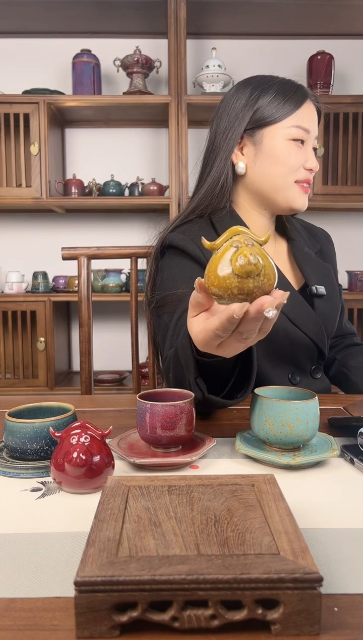 【闪购商品】杯钧瓷钧尚源纯手工茶宠