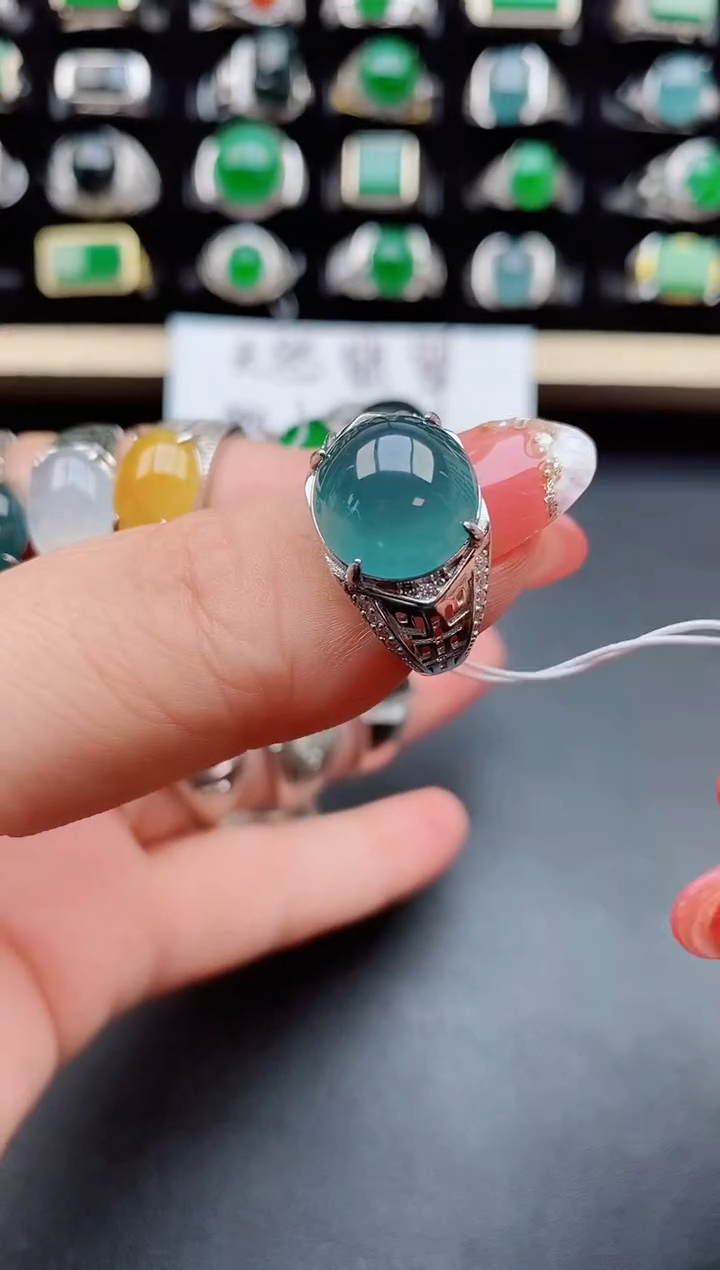 【闪购商品】翡翠戒指银S925镶嵌121212