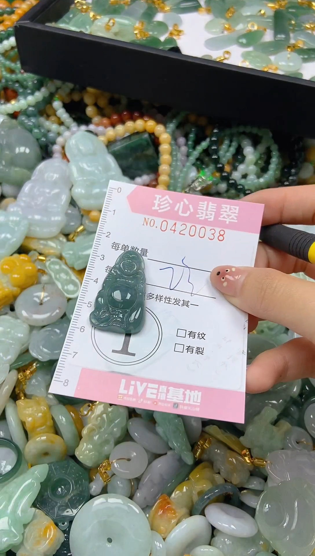 颈饰未镶嵌翡翠闪购0420038