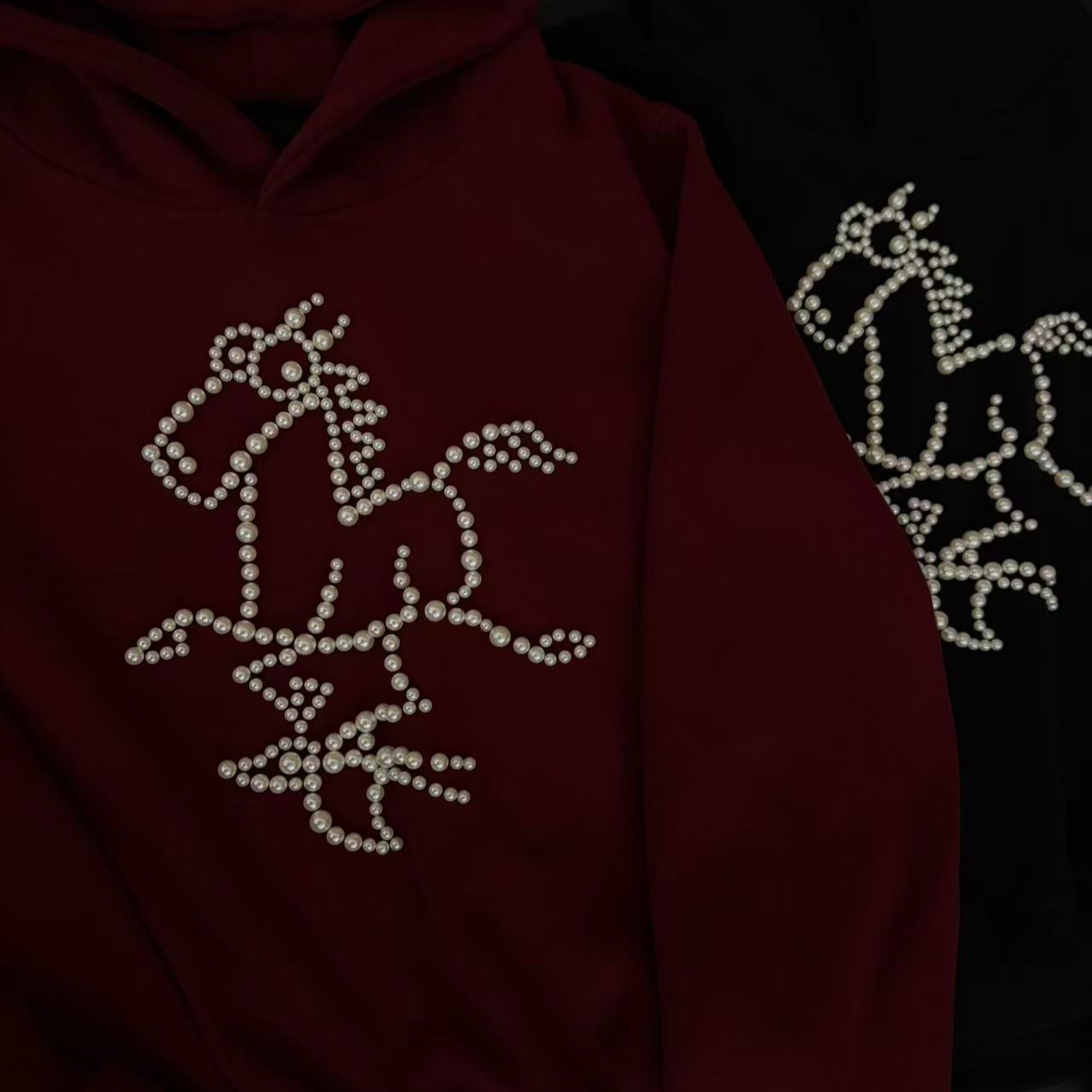  CHENGX2 马年卫衣秋冬连帽重磅定制面料加绒百搭卫衣