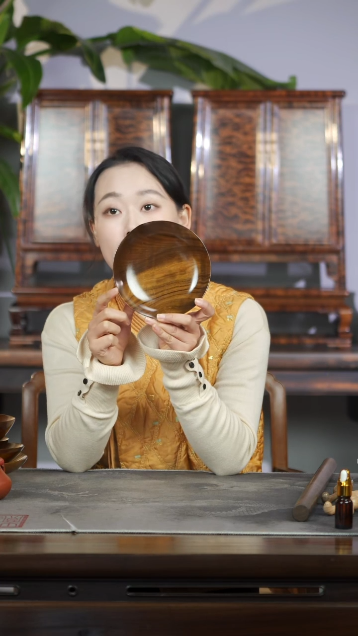 金丝楠树?大漆款坚果盘174