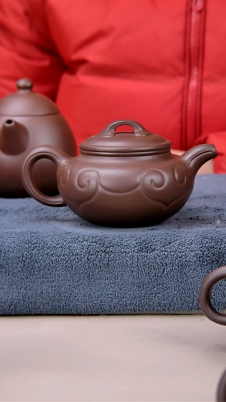 【闪购商品】紫砂茶壶200如意仿古底槽清